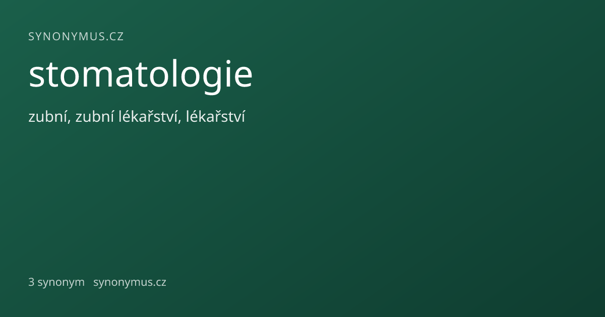 Náhled odkazu: stomatologie