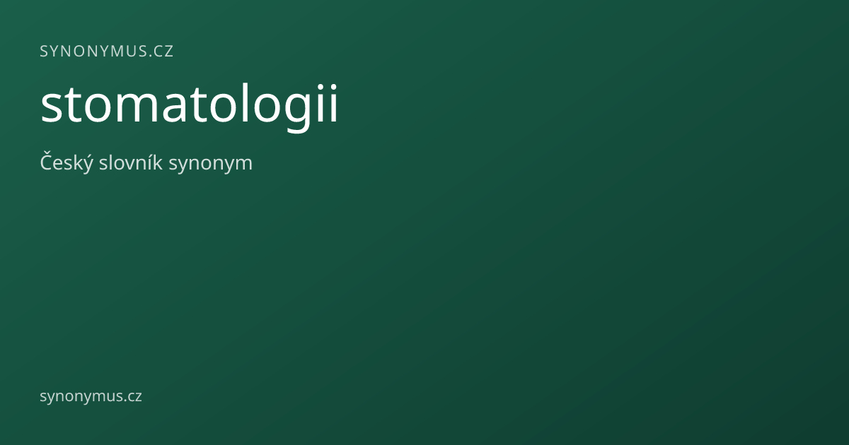 Náhled odkazu: stomatologii