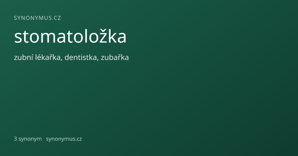 Náhled odkazu: stomatoložka