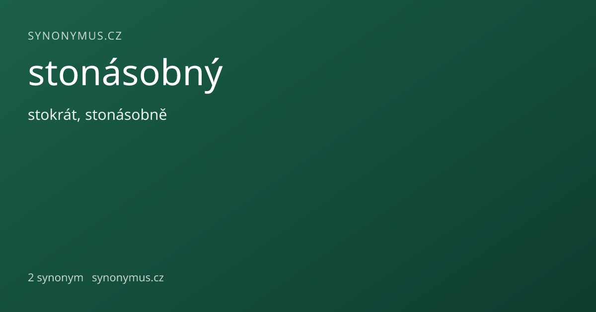 Náhled odkazu: stonásobný