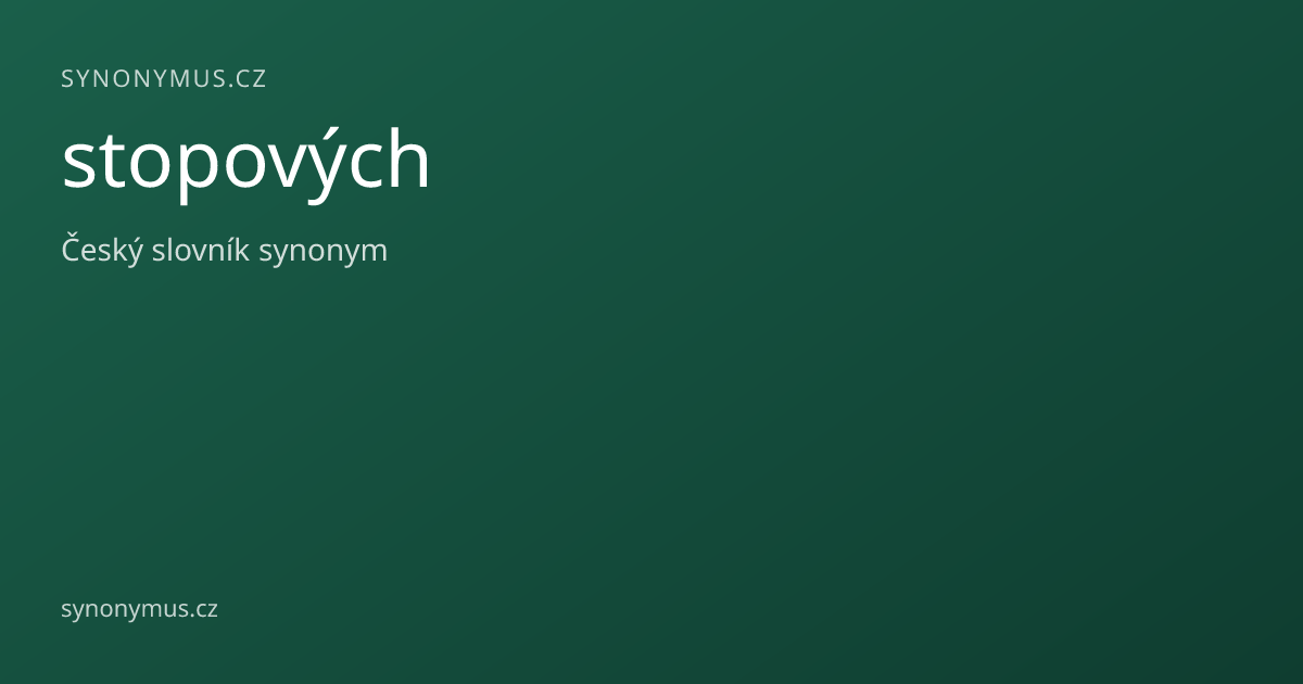 Náhled odkazu: stopových