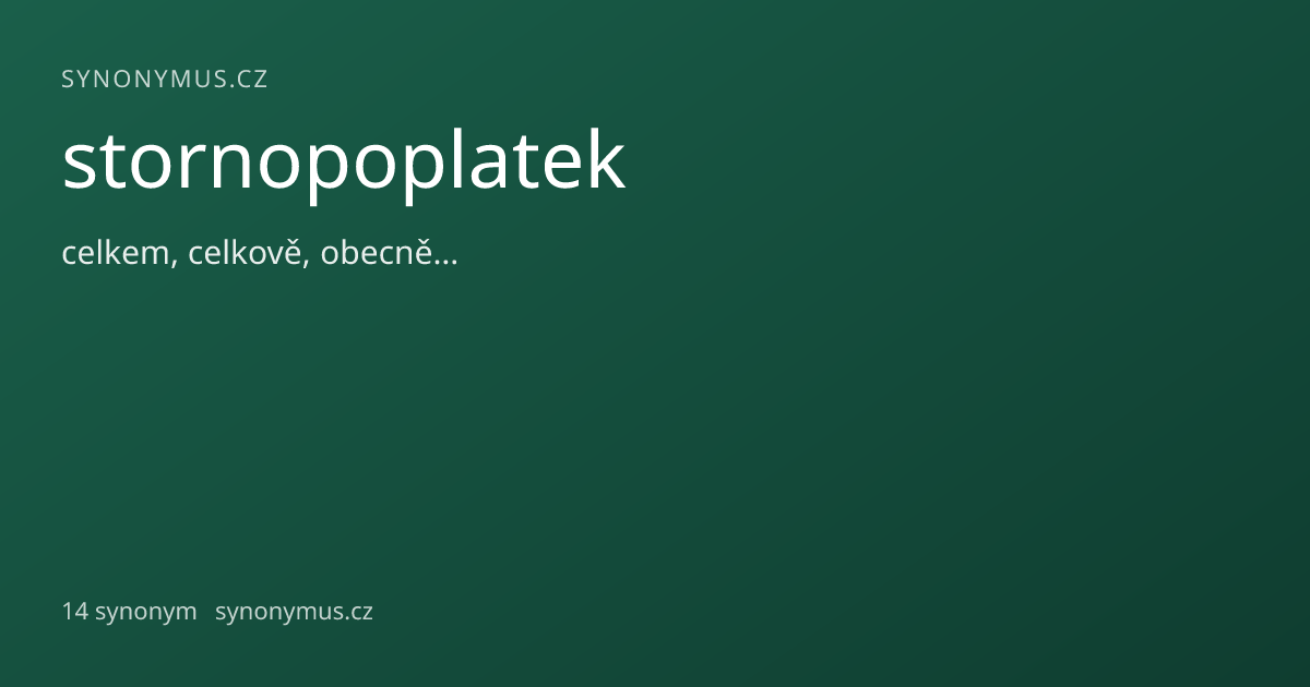 Náhled odkazu: stornopoplatek