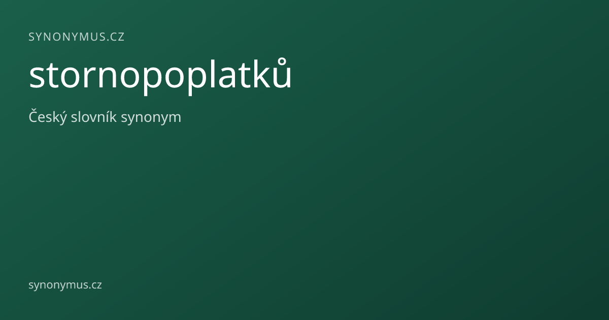 Náhled odkazu: stornopoplatků