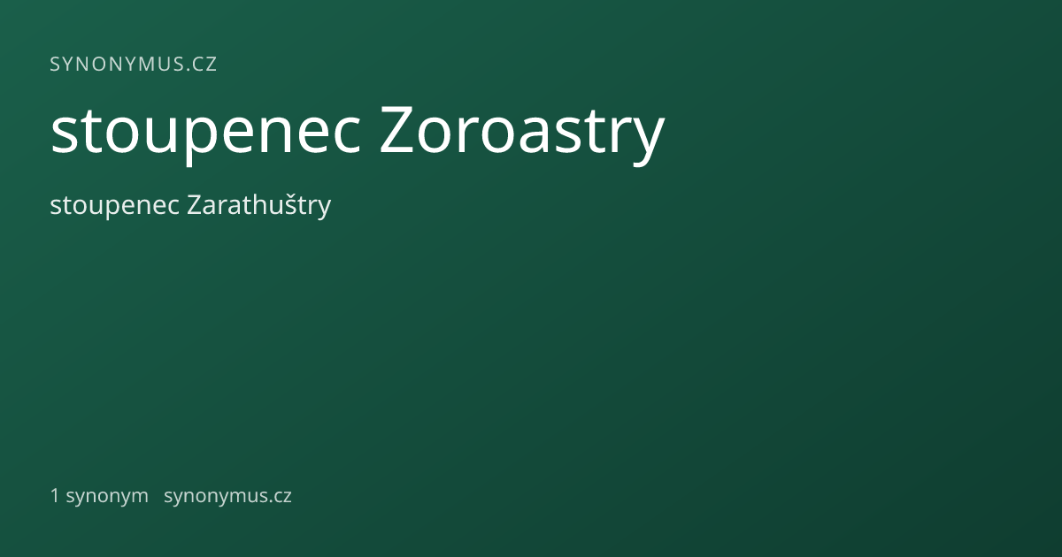 Náhled odkazu: stoupenec Zoroastry