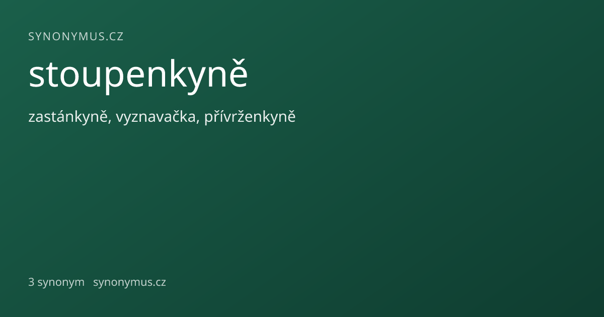 Náhled odkazu: stoupenkyně