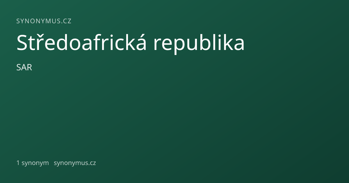 Náhled odkazu: Středoafrická republika