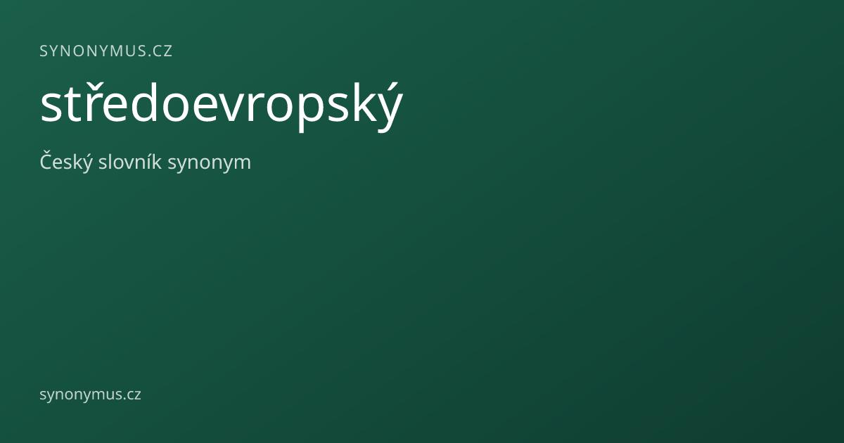 Náhled odkazu: středoevropský