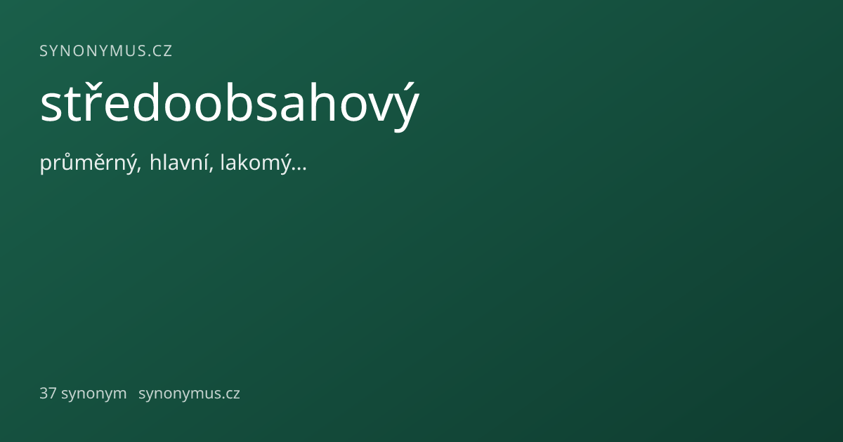 Náhled odkazu: středoobsahový