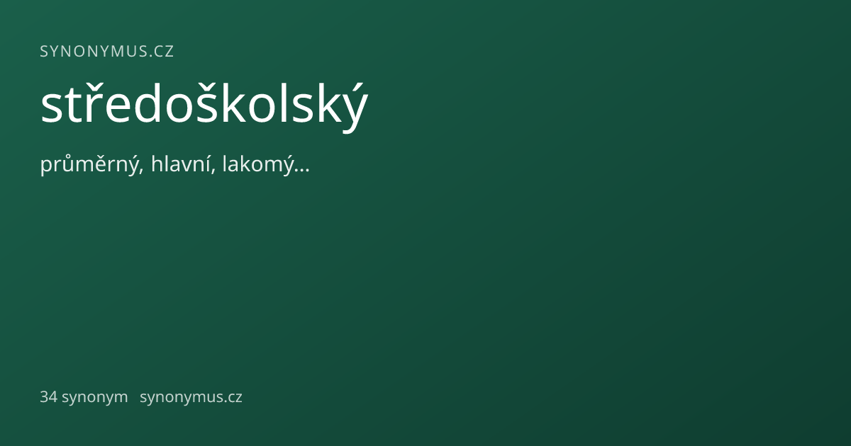 Náhled odkazu: středoškolský
