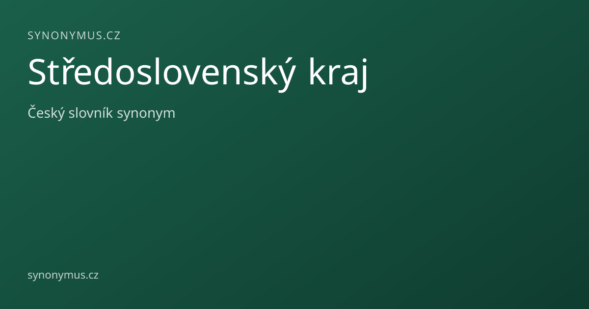Náhled odkazu: Středoslovenský kraj
