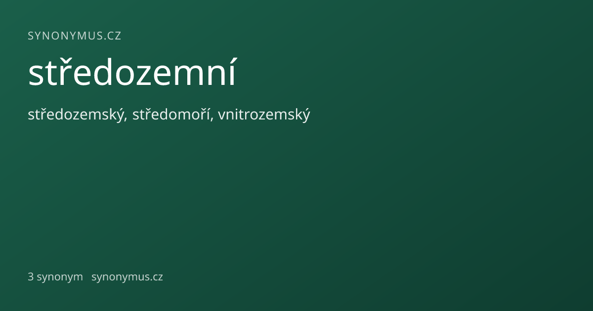 Náhled odkazu: středozemní