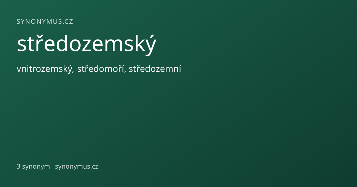 Náhled odkazu: středozemský