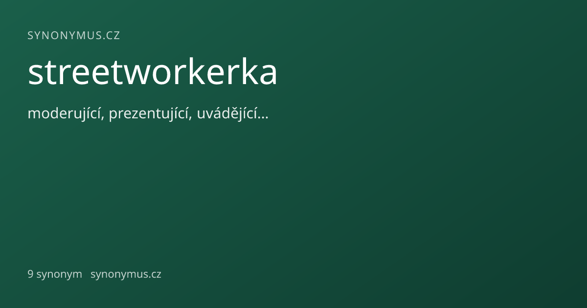 Náhled odkazu: streetworkerka