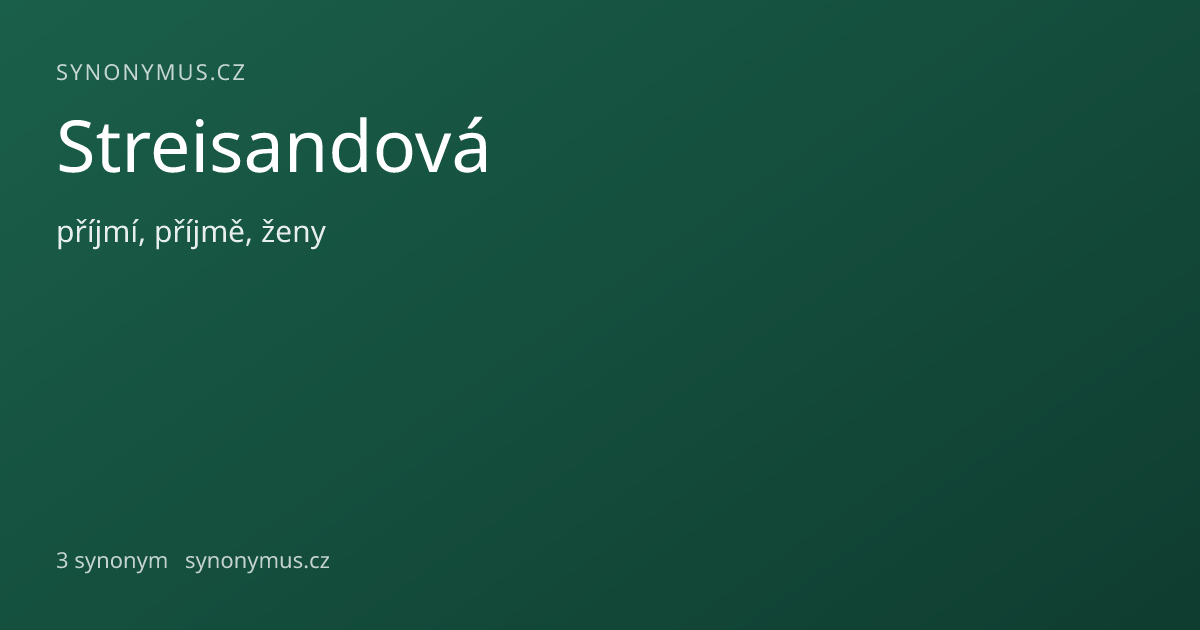 Náhled odkazu: Streisandová