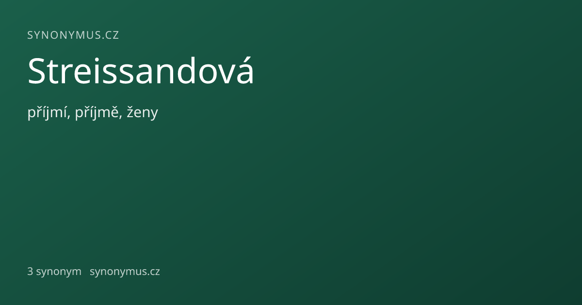 Náhled odkazu: Streissandová