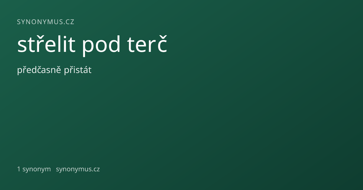 Náhled odkazu: střelit pod terč