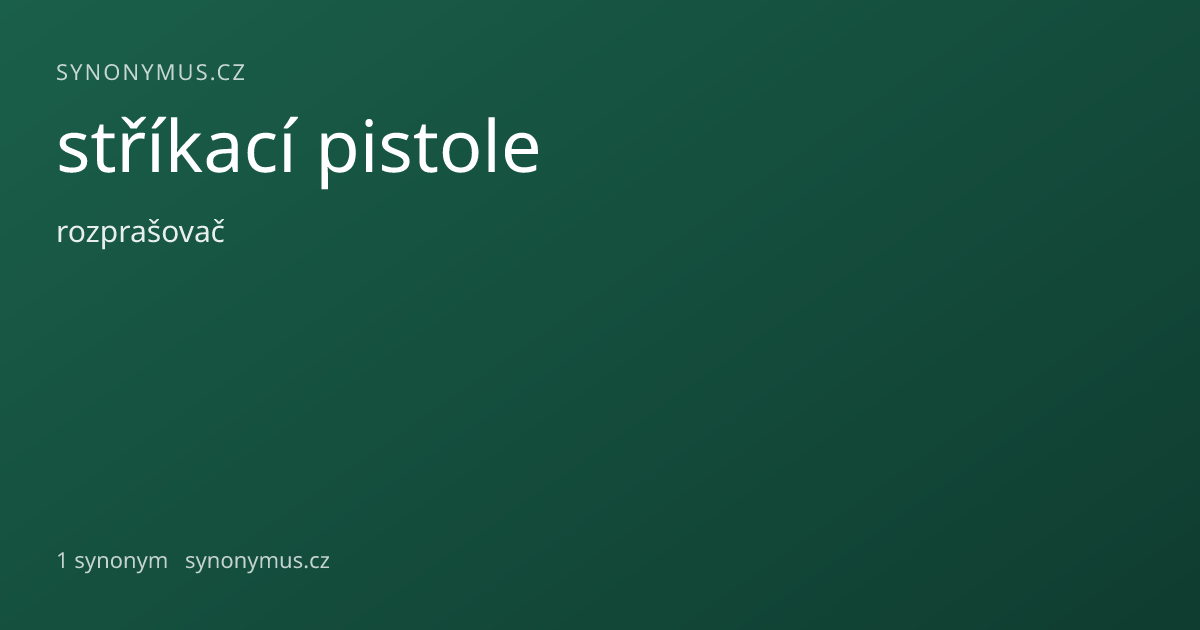 Náhled odkazu: stříkací pistole