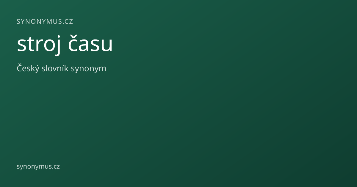 Náhled odkazu: stroj času