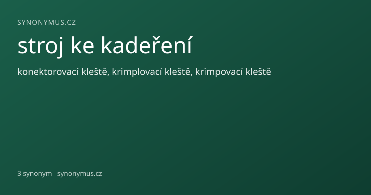 Náhled odkazu: stroj ke kadeření