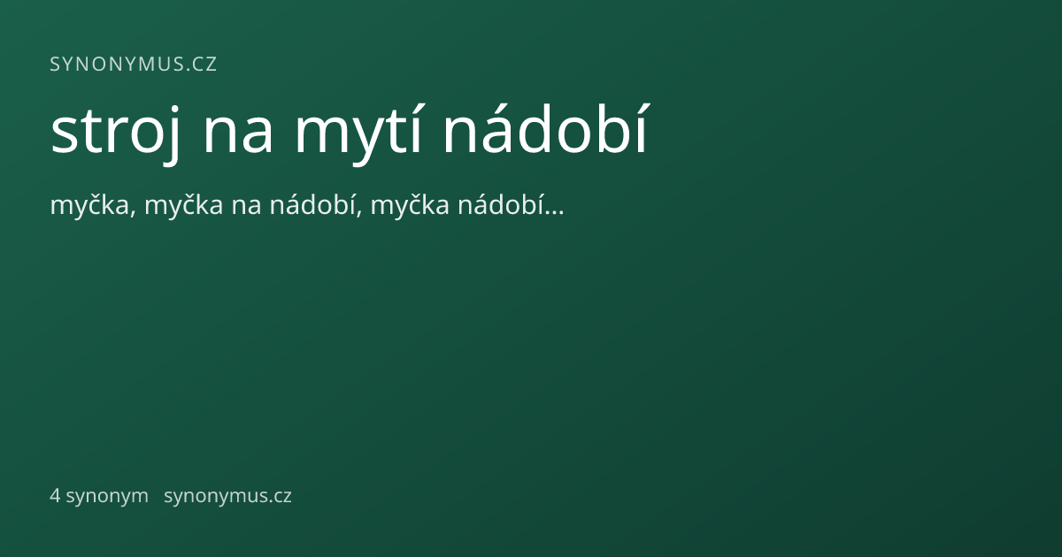 Náhled odkazu: stroj na mytí nádobí