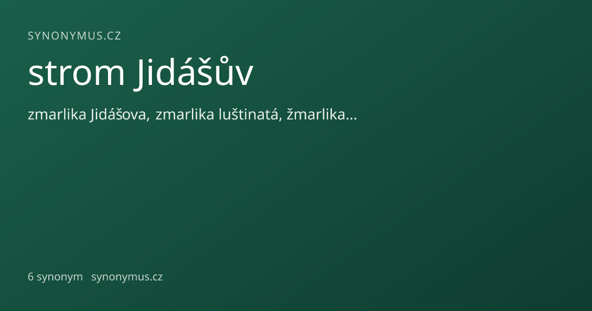 Náhled odkazu: strom Jidášův