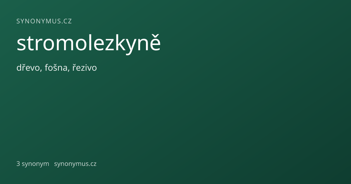 Náhled odkazu: stromolezkyně