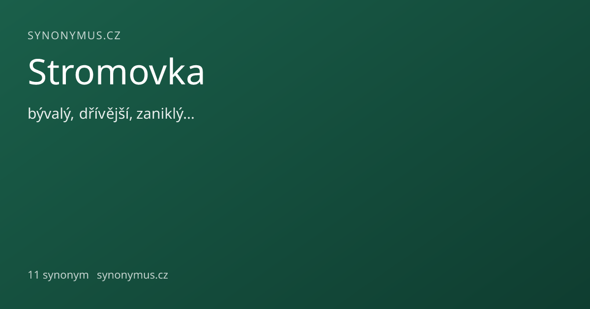 Náhled odkazu: Stromovka
