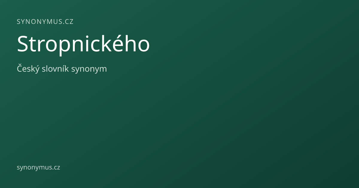 Náhled odkazu: Stropnického