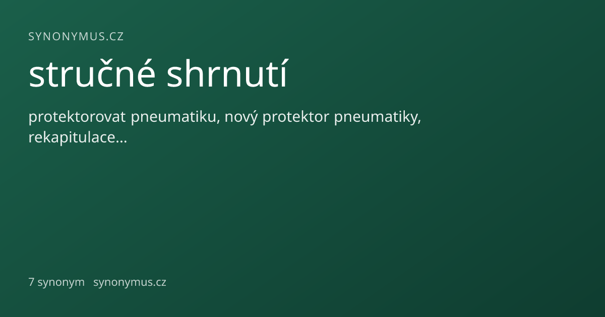 Náhled odkazu: stručné shrnutí