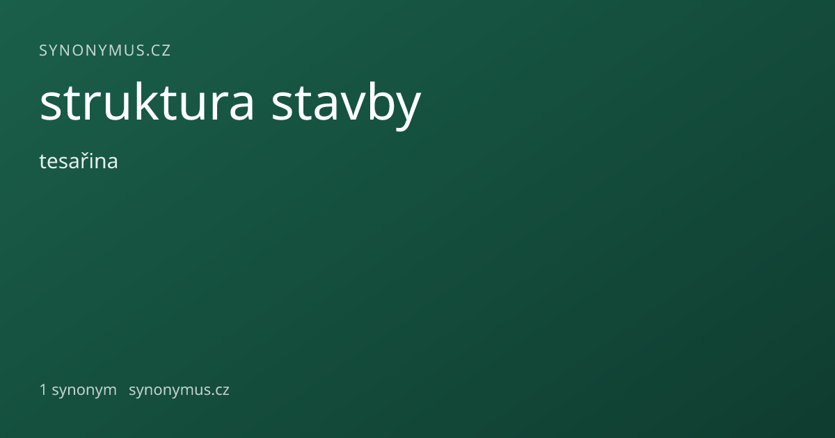 Náhled odkazu: struktura stavby