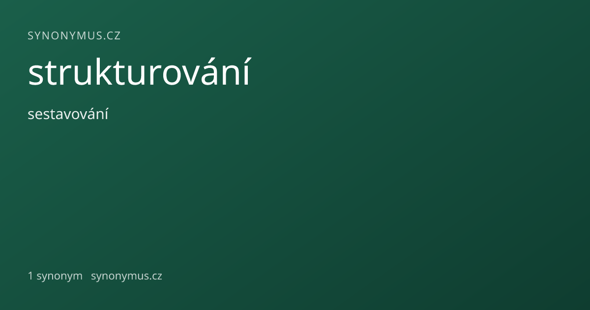 Náhled odkazu: strukturování