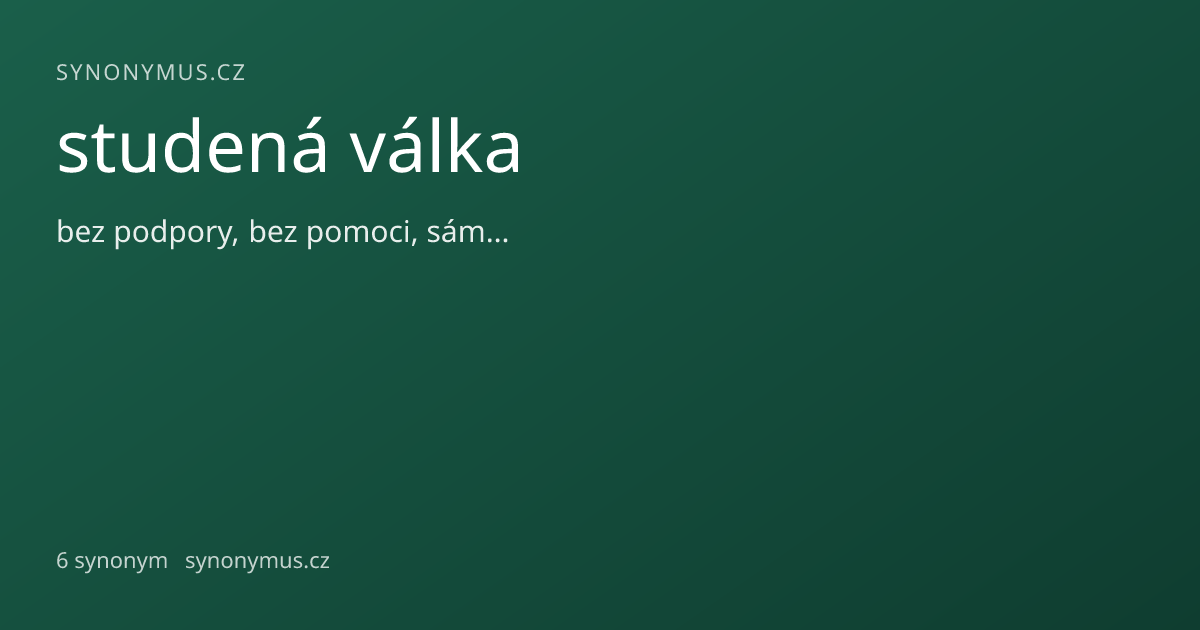 Náhled odkazu: studená válka