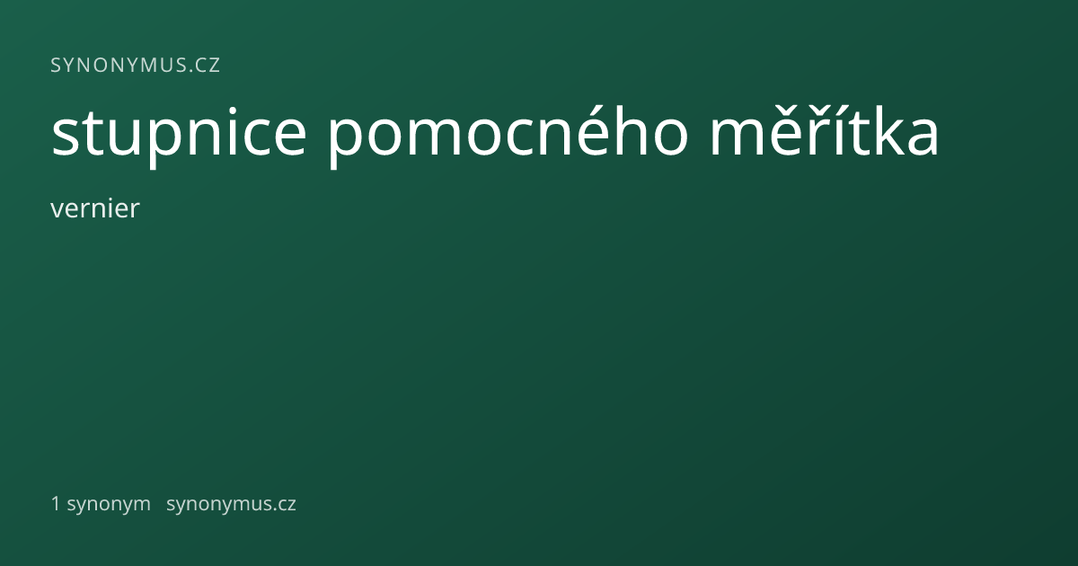 Náhled odkazu: stupnice pomocného měřítka