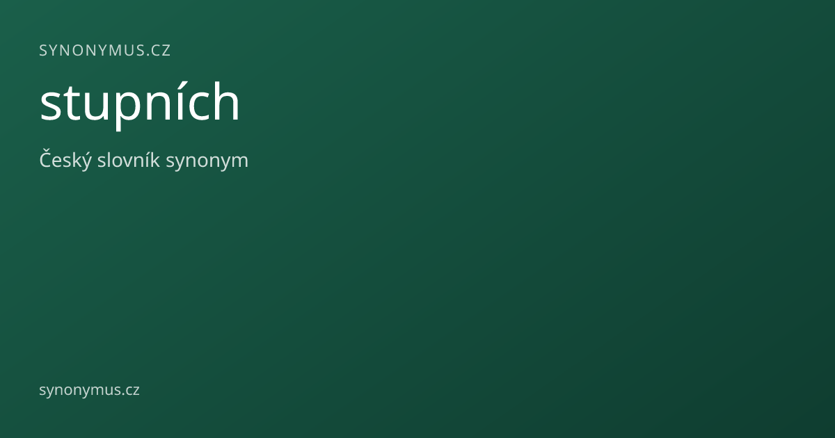 Náhled odkazu: stupních