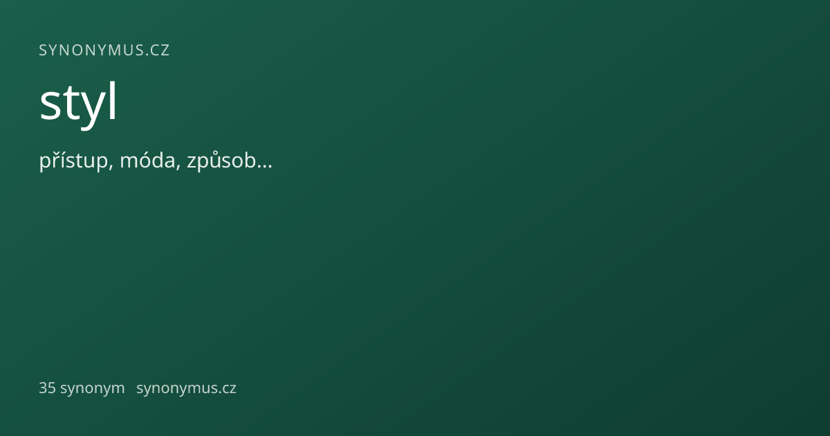 Náhled odkazu: styl
