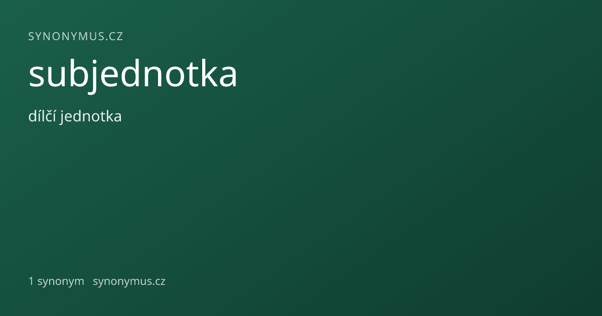 Náhled odkazu: subjednotka