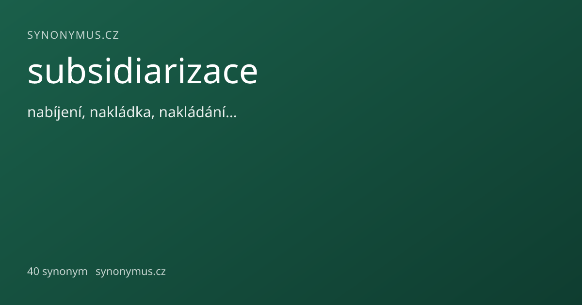 Náhled odkazu: subsidiarizace