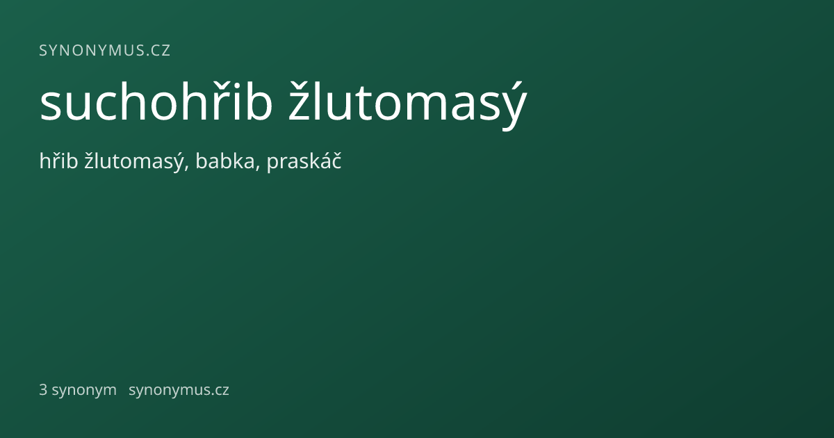 Náhled odkazu: suchohřib žlutomasý