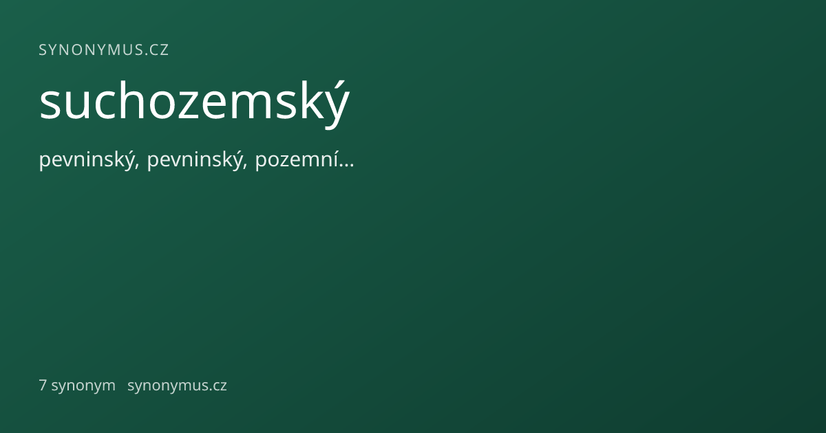 Náhled odkazu: suchozemský