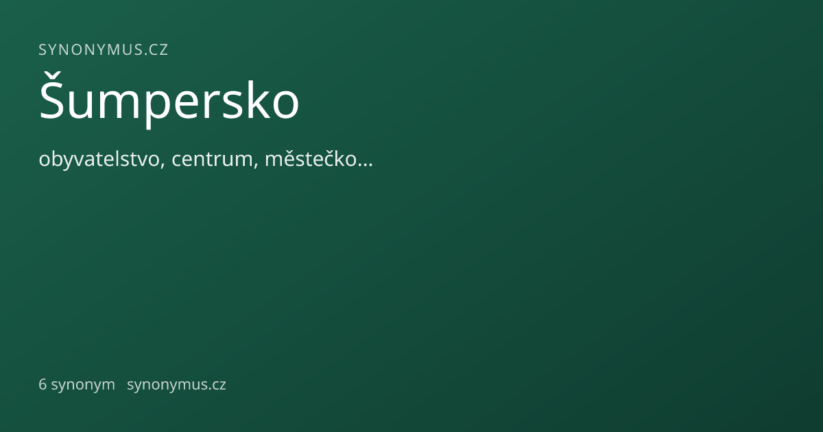 Náhled odkazu: Šumpersko