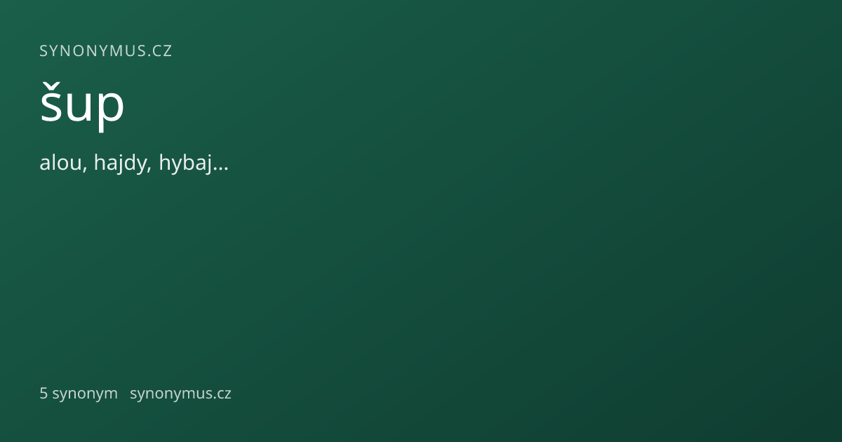 Náhled odkazu: šup
