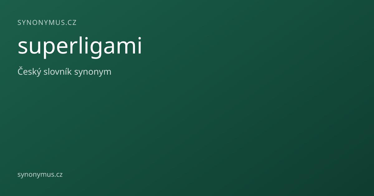 Náhled odkazu: superligami