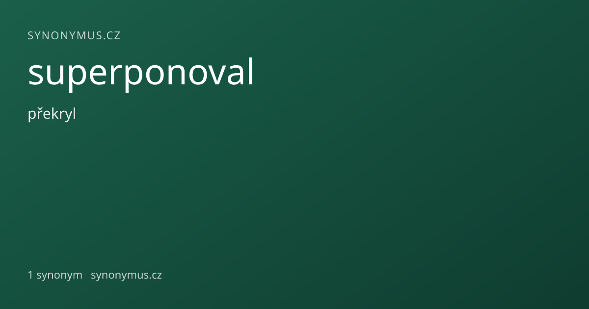 Náhled odkazu: superponoval