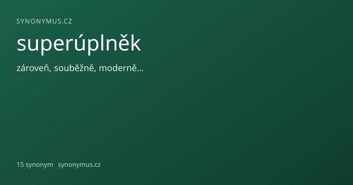 Náhled odkazu: superúplněk