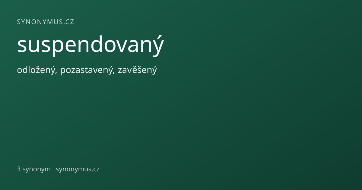 Náhled odkazu: suspendovaný
