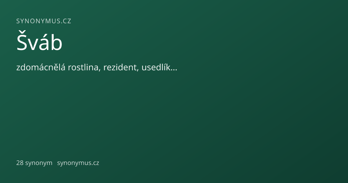 Náhled odkazu: Šváb
