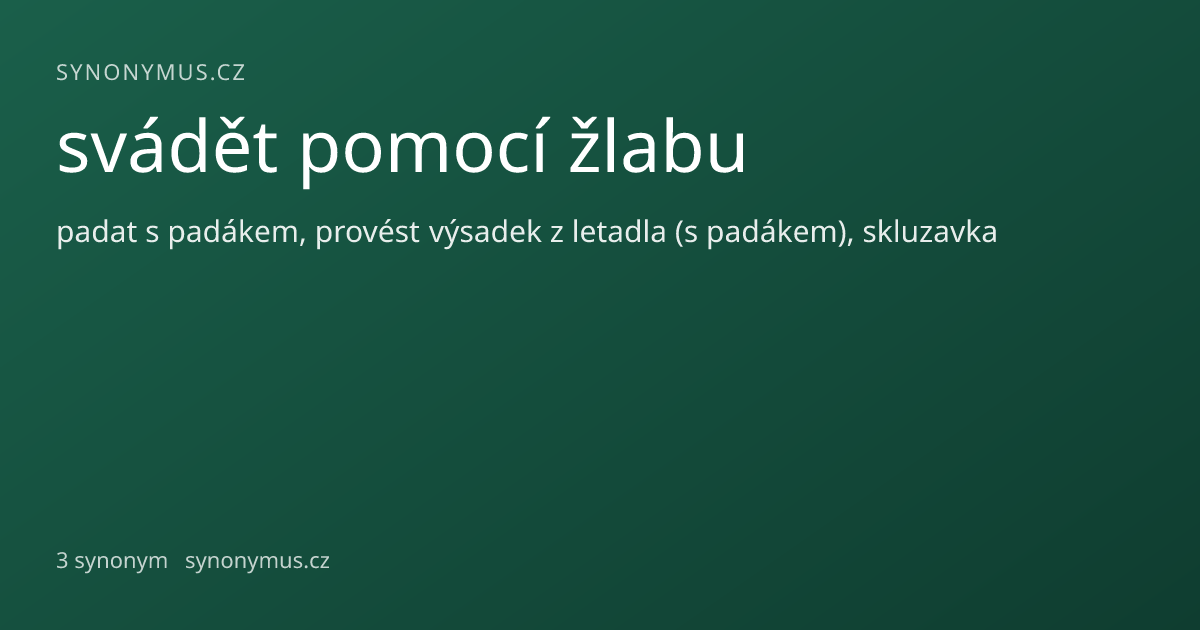 Náhled odkazu: svádět pomocí žlabu