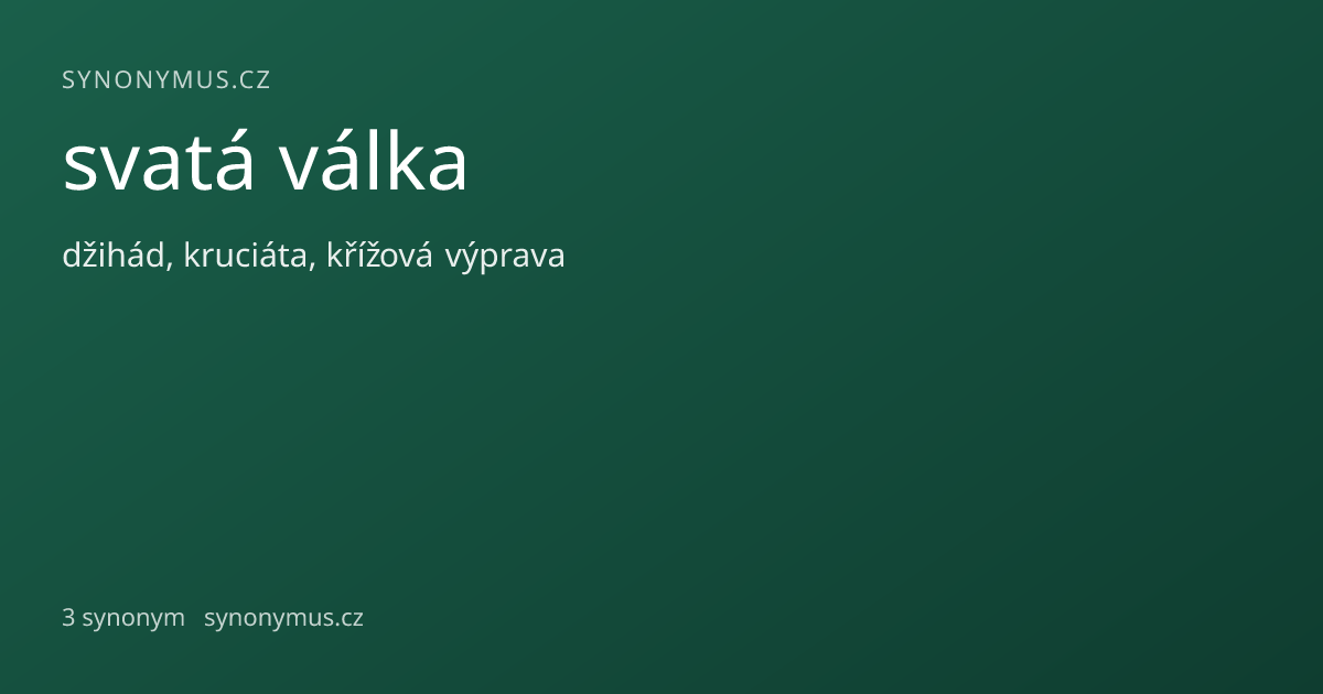 Náhled odkazu: svatá válka