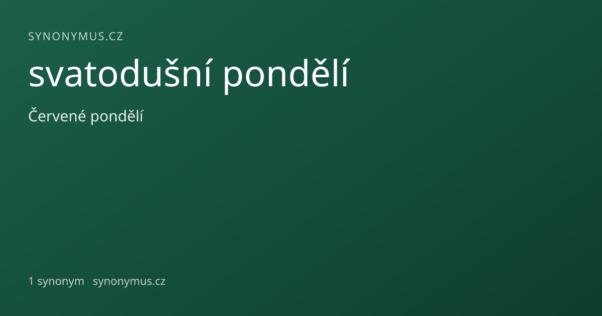 Náhled odkazu: svatodušní pondělí