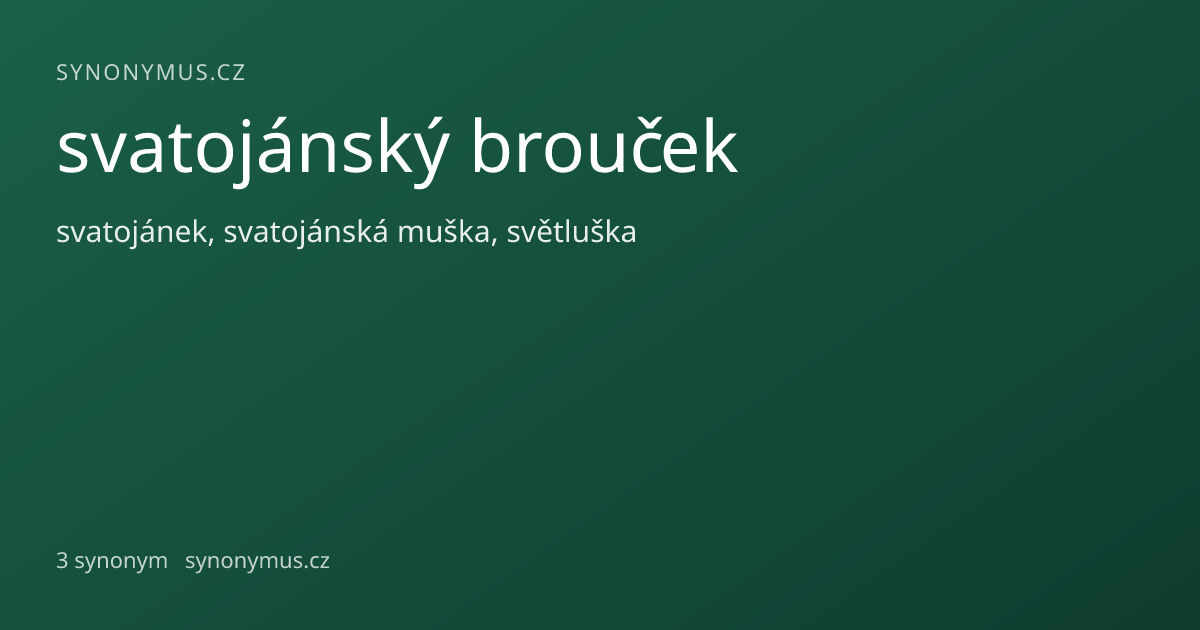 Náhled odkazu: svatojánský brouček